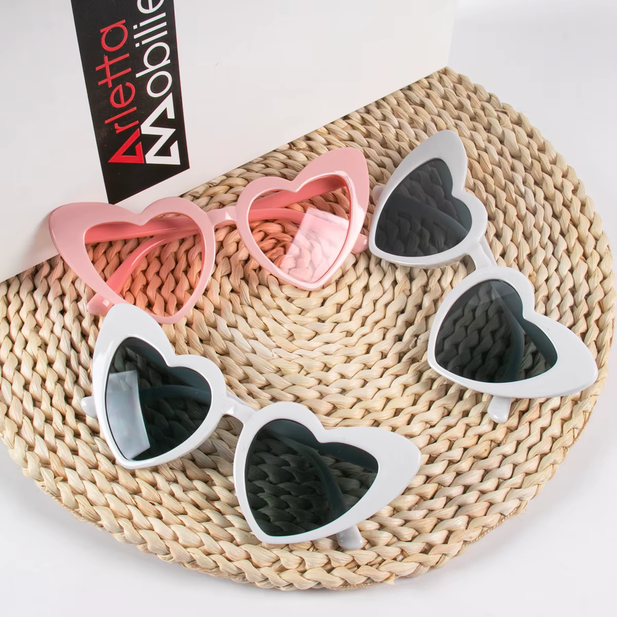 Retro Cat Eye Sonnenbrille für Frauen in Herzform – Perfekt für Hochzeiten und besondere Anlässe – Bild 3