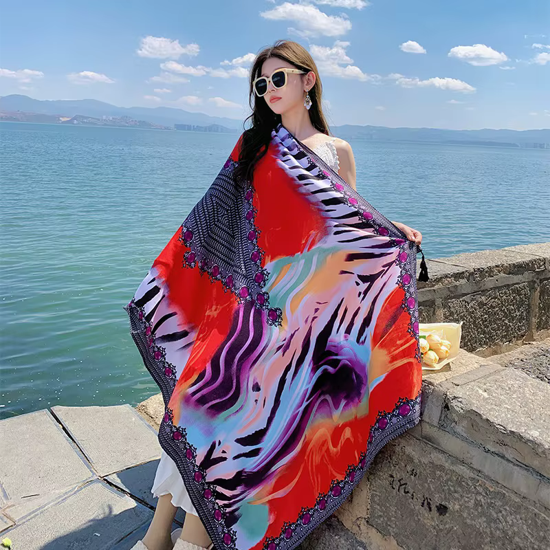 Vielseitiger 28-Stil Sarong: 90x180cm Strand- und Reiseschal mit Sonnenschutz – Bild 5