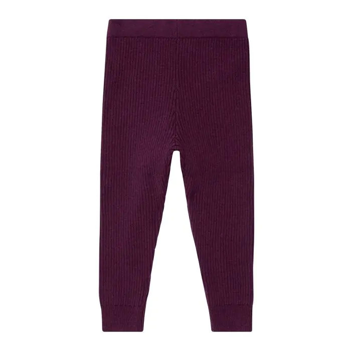 Bio Strickleggins YUMA in aubergine von Sense Organic