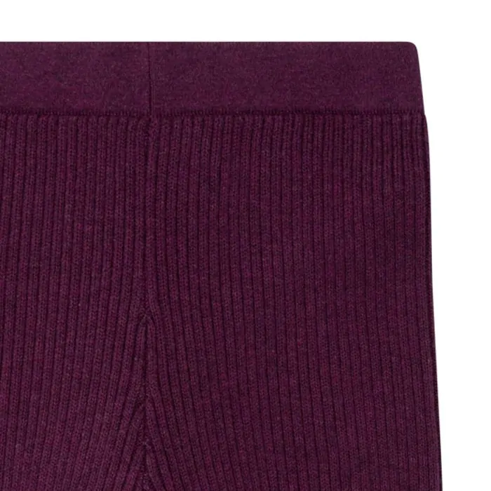 Bio Strickleggins YUMA in aubergine von Sense Organic – Bild 2