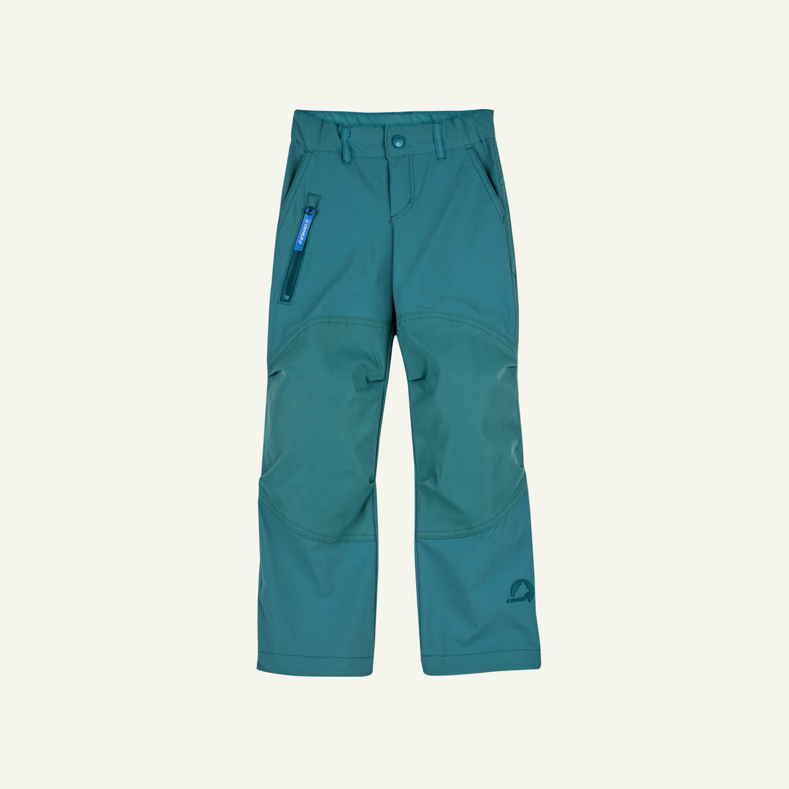 Outdoorhose mit Reißverschlusstasche und Po- und Knieverstärkung deep jungle/mosaic KIKSA MOVE von Finkid