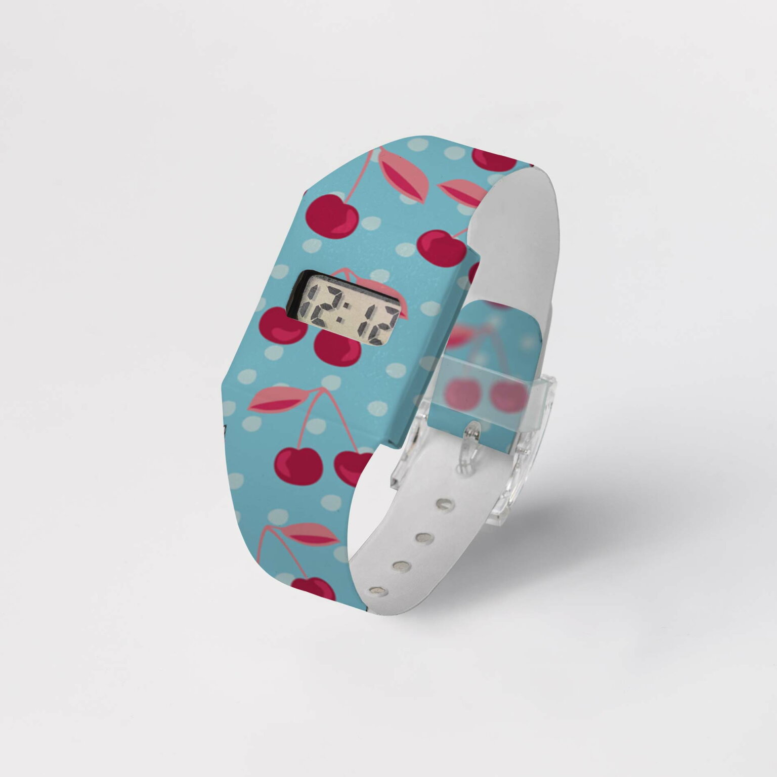 CHERRIES Pappwatch Digitale Armbanduhr von I like paper